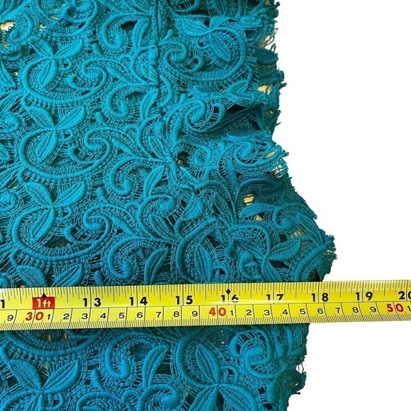 ZARA Green Guipure Lace Tube Dress EUC - Picture 8 of 11